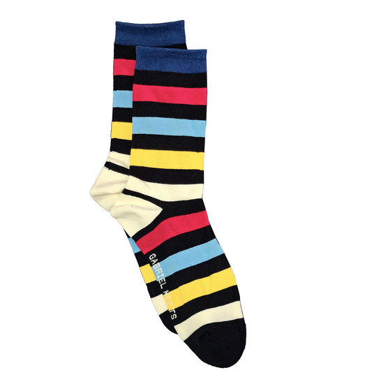 GM Multi-Colored Stripe Crew Socks