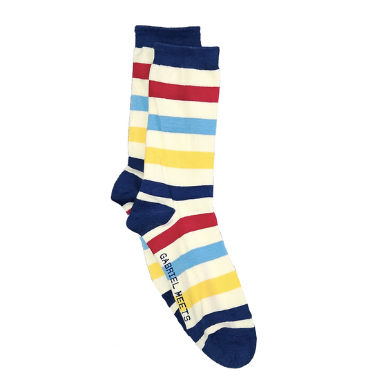 GM Multi-Colored Stripe Crew Socks